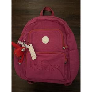 NEW/ Tags Kipling Goddard Very Berry Back Pack With Red Monkey MSRP $134